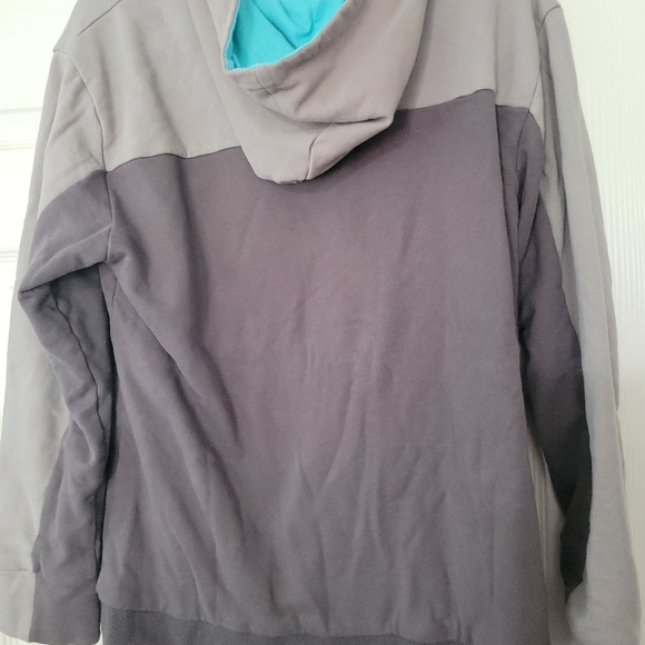 ROOSTER TEETH Mens Full Zip Hooded Sweatshirt Jacket Asymetrical Zipper Size XL - Picture 3 of 3